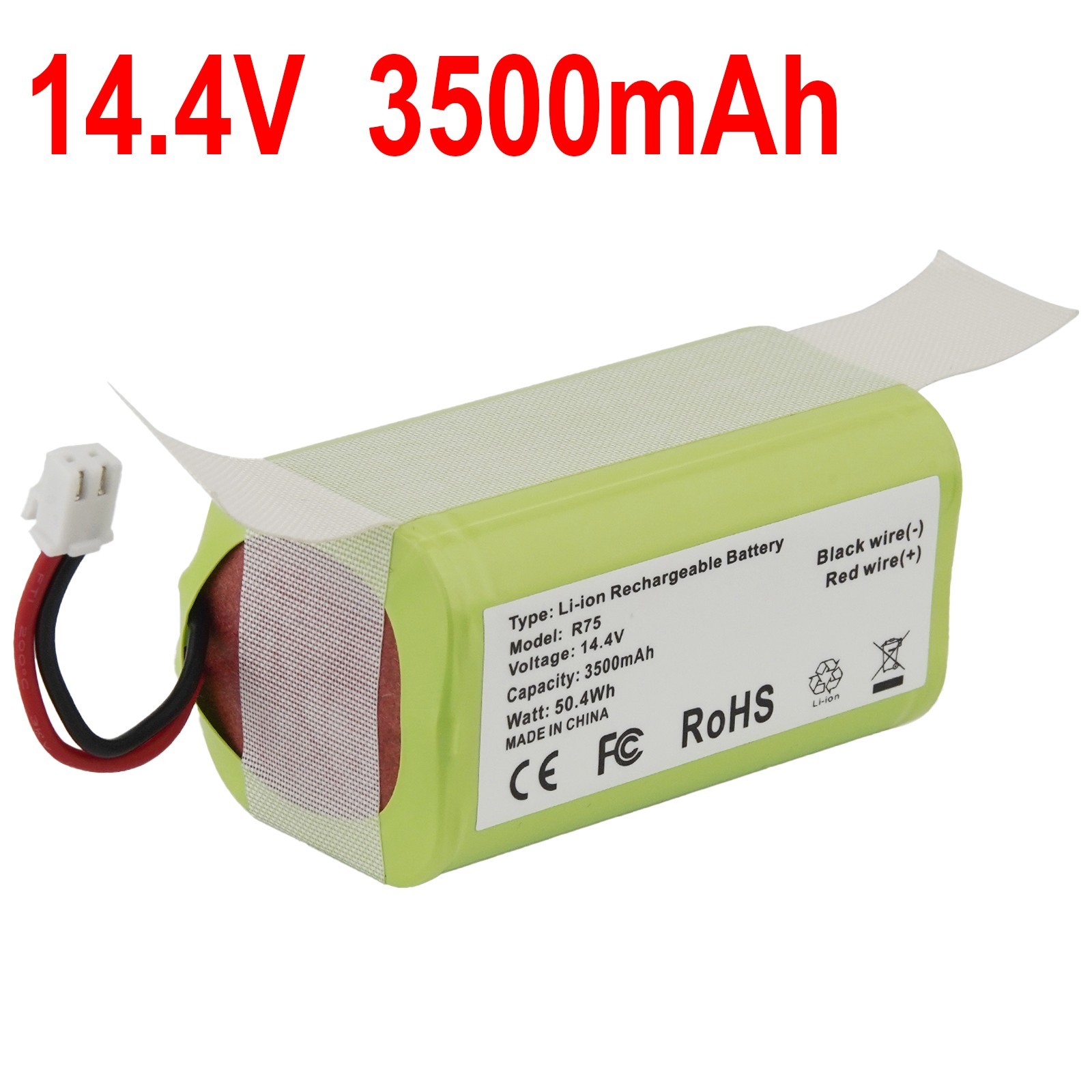 RVBAT850 Battery for Shark Ion Robot Vacuum RV1001AE R75 14.4V 3500mAh 2-Prong gallery