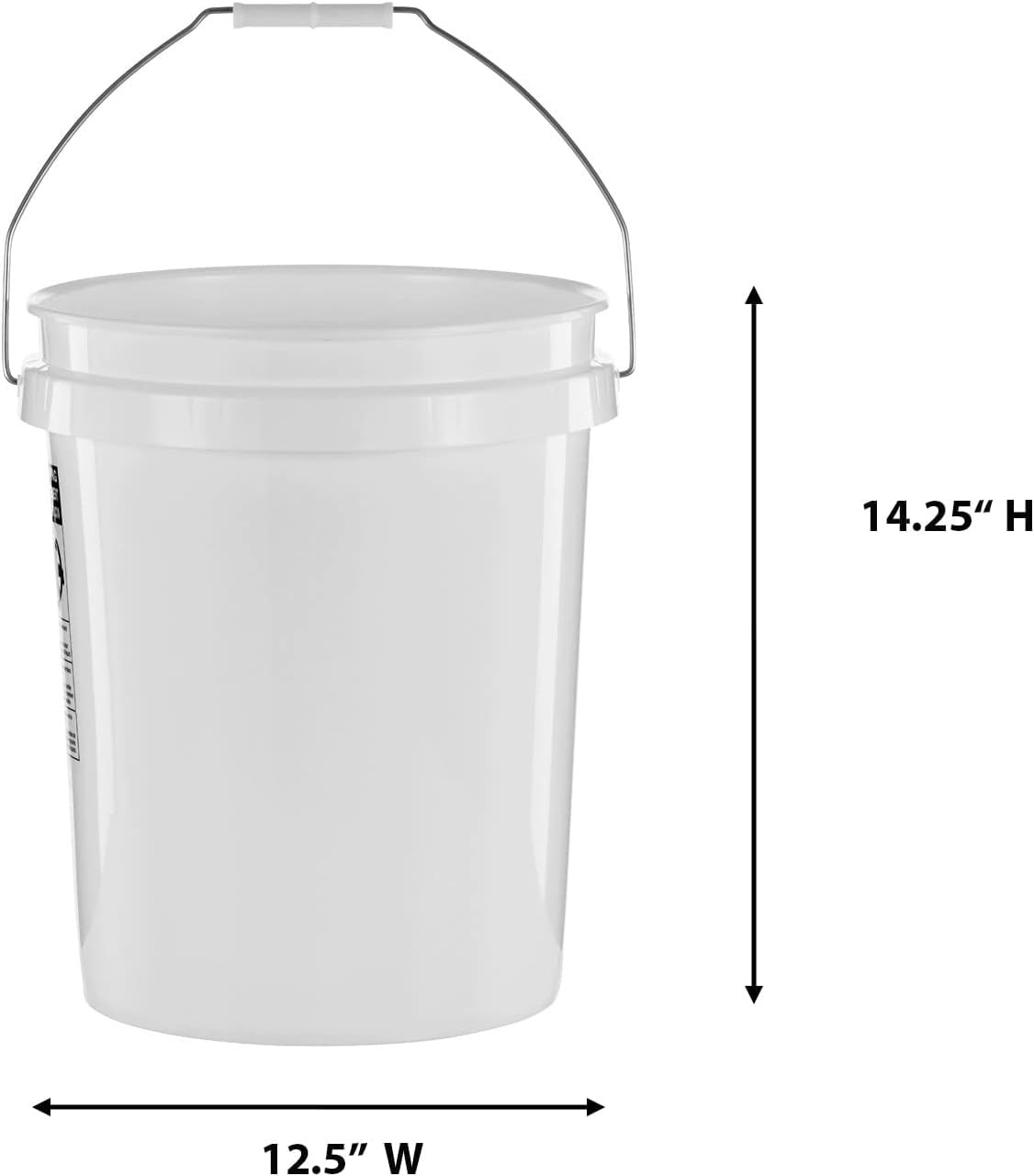 United Solutions 5-Gallon Heavy-Duty Buckets Snap-On Lids 6-Pack Bpa-Free gallery