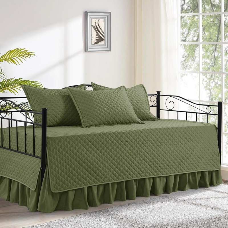 Daybed Cover Sets- Diamond Stitching Daybed Bedding Set, All Season Cozy Bedd... gallery