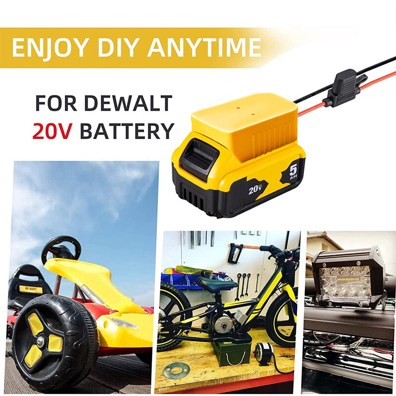 DIY Power Wheels Connector Adapter Compatible With Dewalt 18V 20V Battery Dock gallery