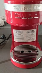 KitchenAid KES6404 Semi-Automatic Espresso Machine Red Silver w/ Accessories