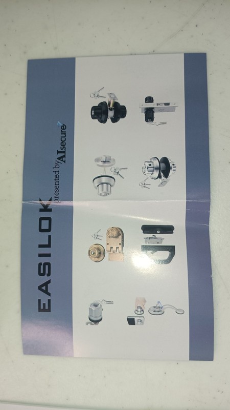 Deadbolt EASILOK A3 Twist-to-Lock Heavy Duty Front Door SILVER With 2 keys gallery