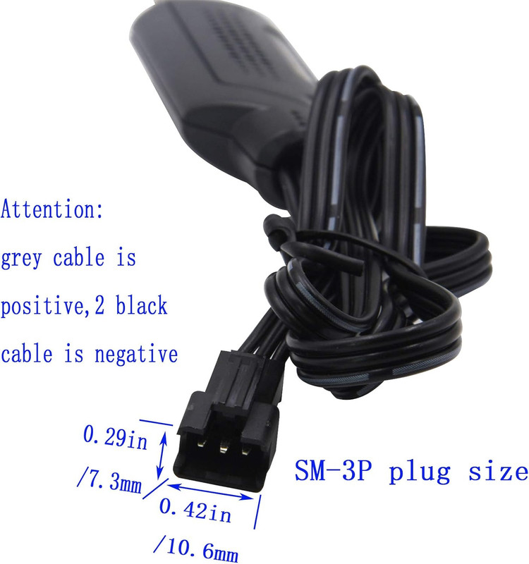 Blomiky 2 Pack 7.4V SM-3P Plug Charger Cable for 7.4V 2S 600Mah 900Mah 1200Mah 1 gallery