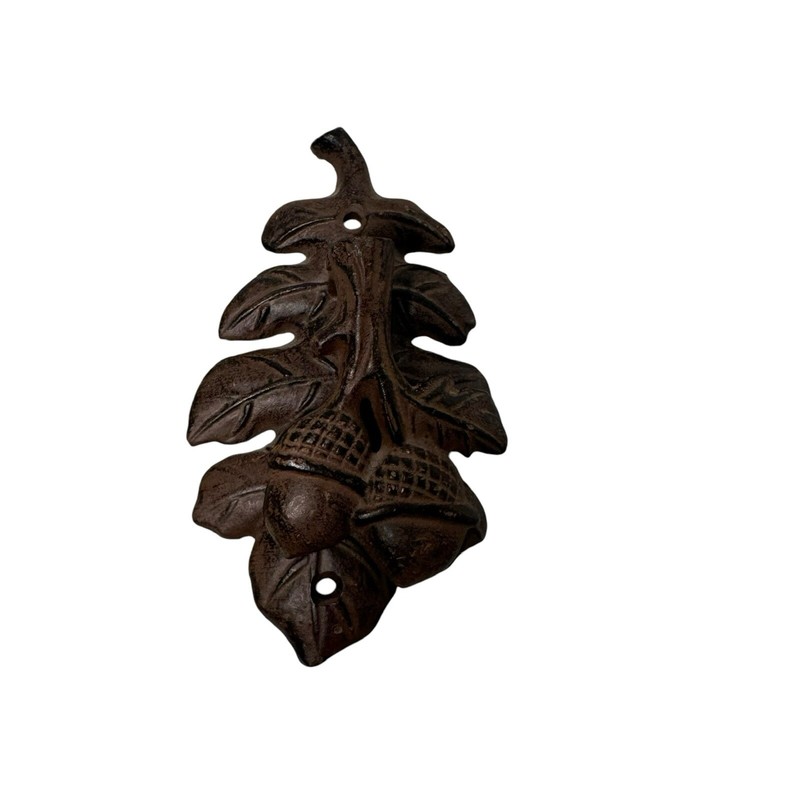 Brown Black Double Acorn Oak Leaf Style Front Door Knocker-Vintage-Fast Shipping gallery