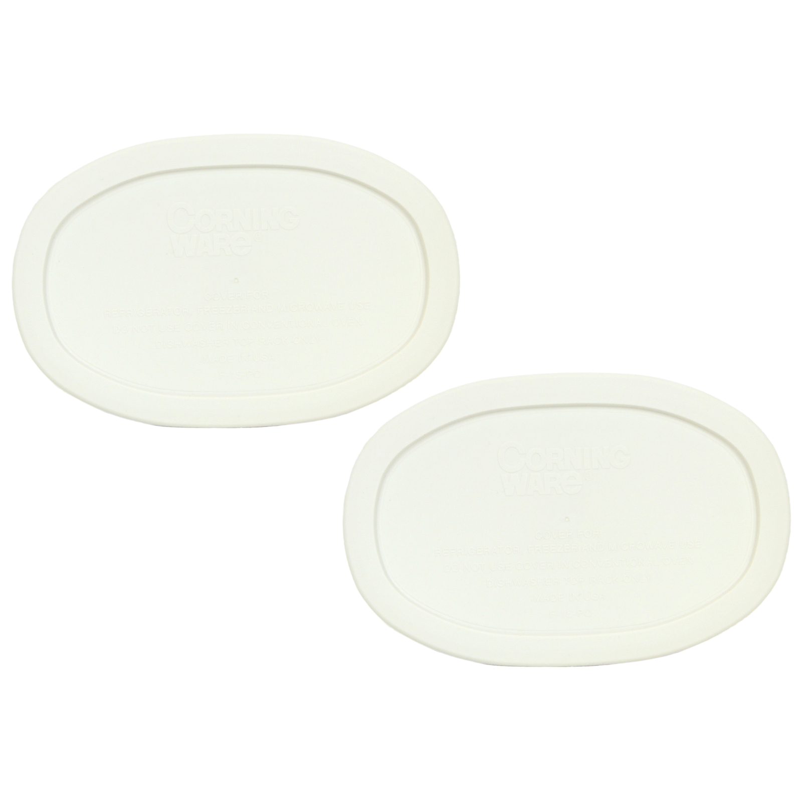 Corningware F-15-PC French White Oval Plastic Replacement Storage Lid (2-Pack) gallery