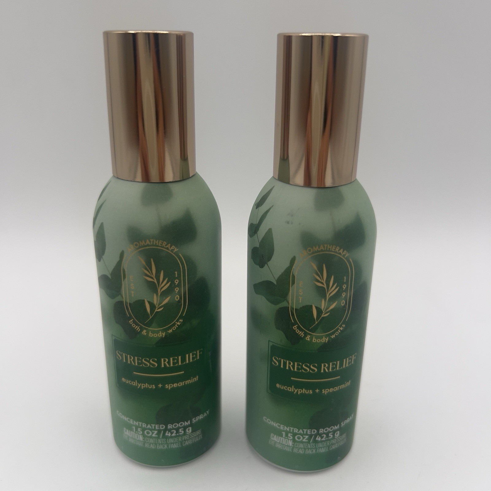 2 Bath & Body Works Stress Relief Eucalyptus Spearmint Concentrated Room Spray gallery