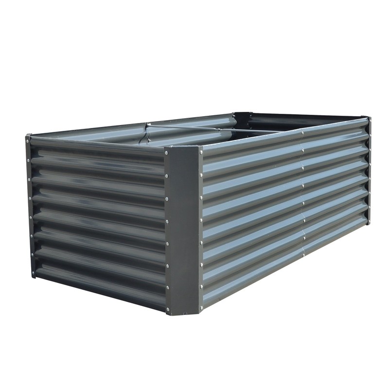 6x3x2 Ft Raised Garden Bed Deep Root Box Planter For Vegetables Outdoor Metal gallery
