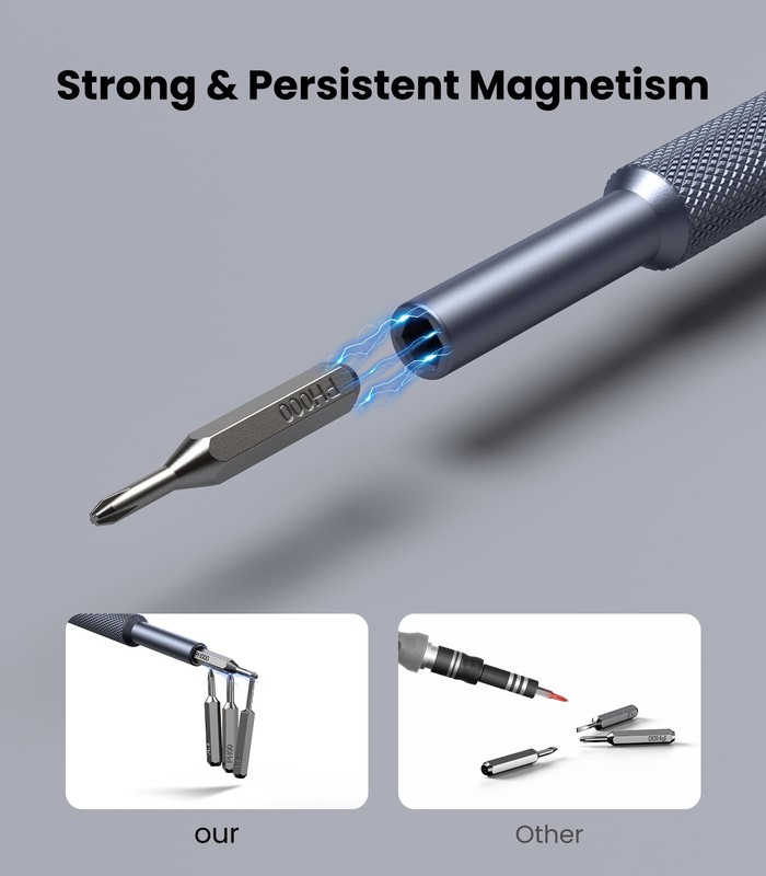 AXTH 25-in-1 Small Precision Screwdriver Set, Professional Magnetic Black gallery