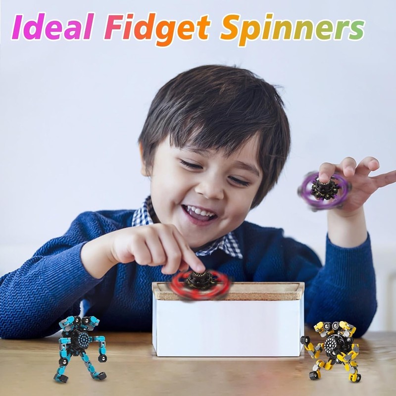 Fun & Engaging 32 Pcs Fidget Spinner Set for Classroom Prizes and Goodie Bags gallery