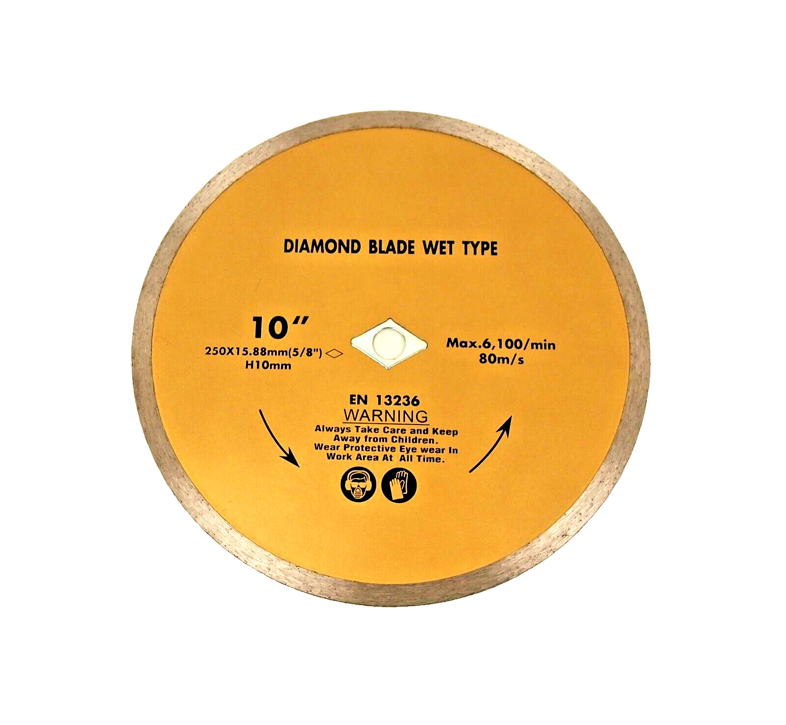 3PC 10" Diamond Saw Blade Wet Continuous 5/8" - 7/8" Granite Tile Stone Concrete gallery