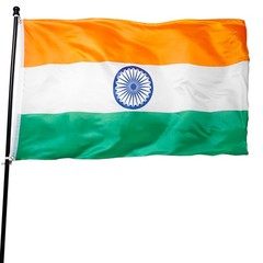 DANF India Flag 3×5 Ft Thick Polyester, Fade Resistant, Brass Grommets, Canva…