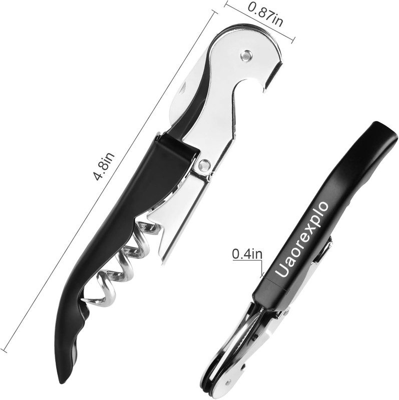 Foldable Heavy-Duty Wine Key with Double Hinged Cork Removal – Elegant & Durable gallery