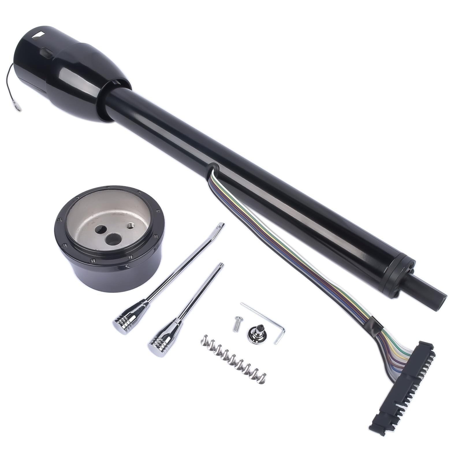 28 Black Manual Tilt Steering Column Replacement for Chevy GM 28 Inches Floor Sh gallery