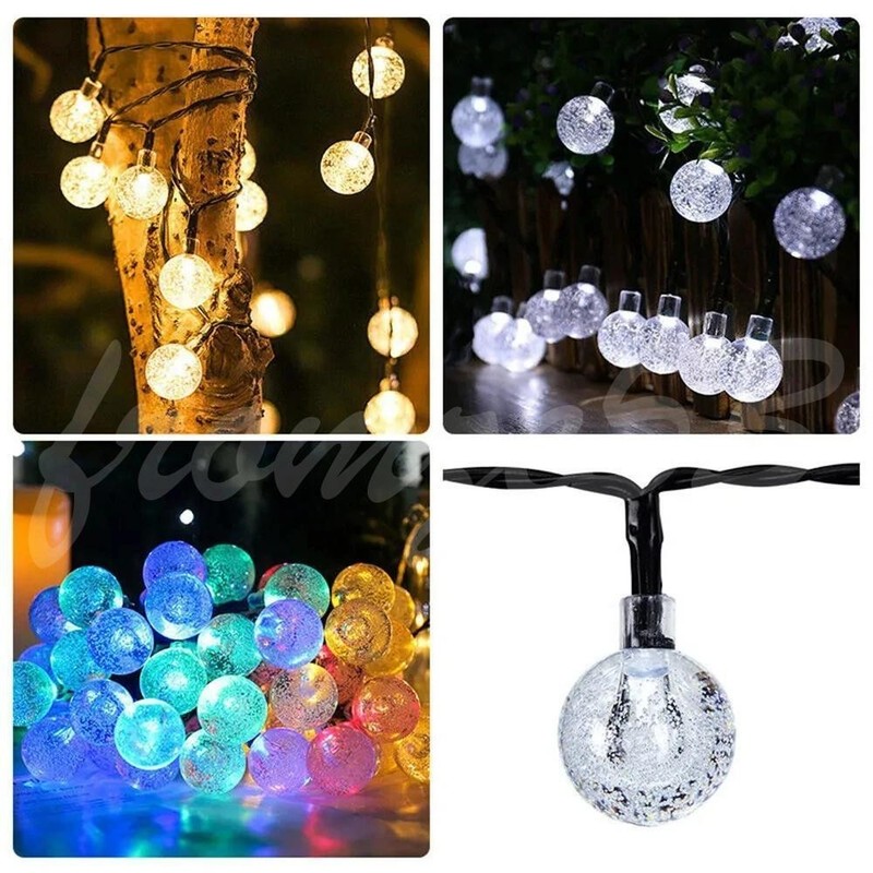 23Ft 50 LED Outdoor Solar Powered String Lights for Patio Yard Porch Party Decor gallery