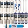 19 pcs Replacement Filter Set for our 6 Stage UV Reverse Osmosis System 100GPD gallery