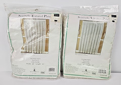 Beacon Looms Window Panel Curtain Ivory LACE Seashells #4175 40″ X 63” 2 Panels