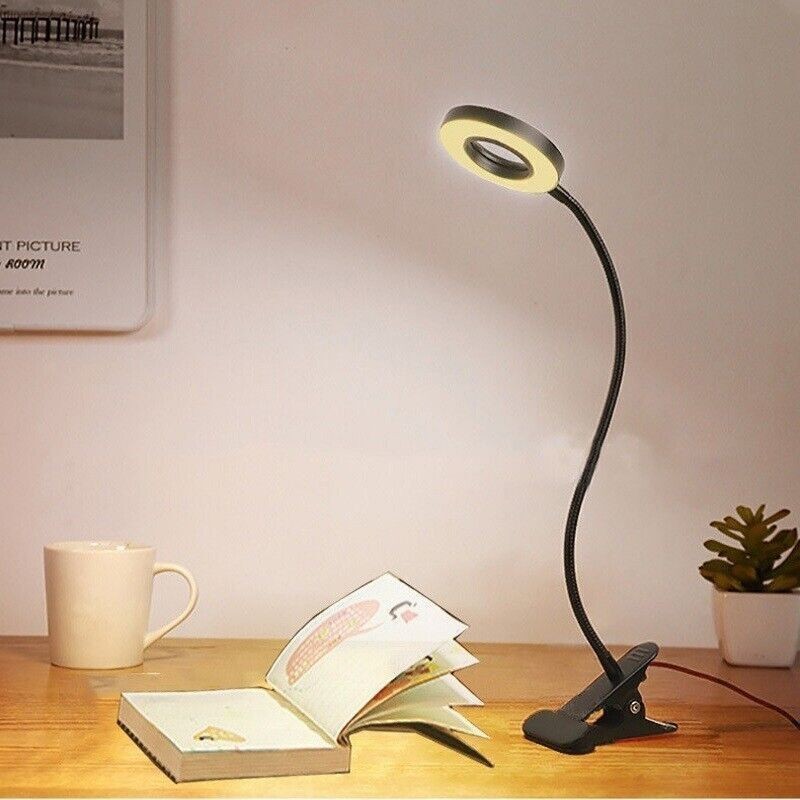 LED Desk Lamp Adjustable Swing Arm Lamp with Clamp Eye-Caring Reading Light gallery