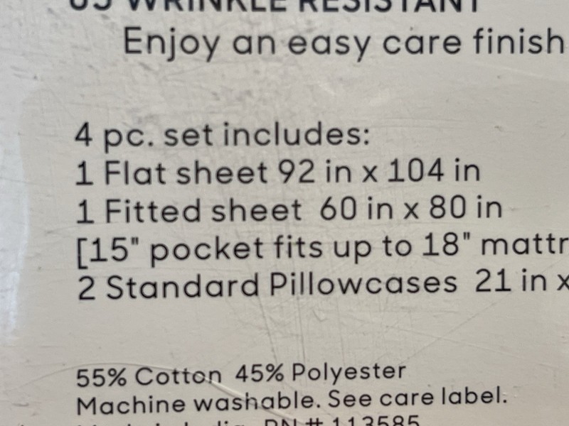 NWT Sharper Image Queen 4 piece Sheet Set Temp Cooling 1000 Thread Count gallery