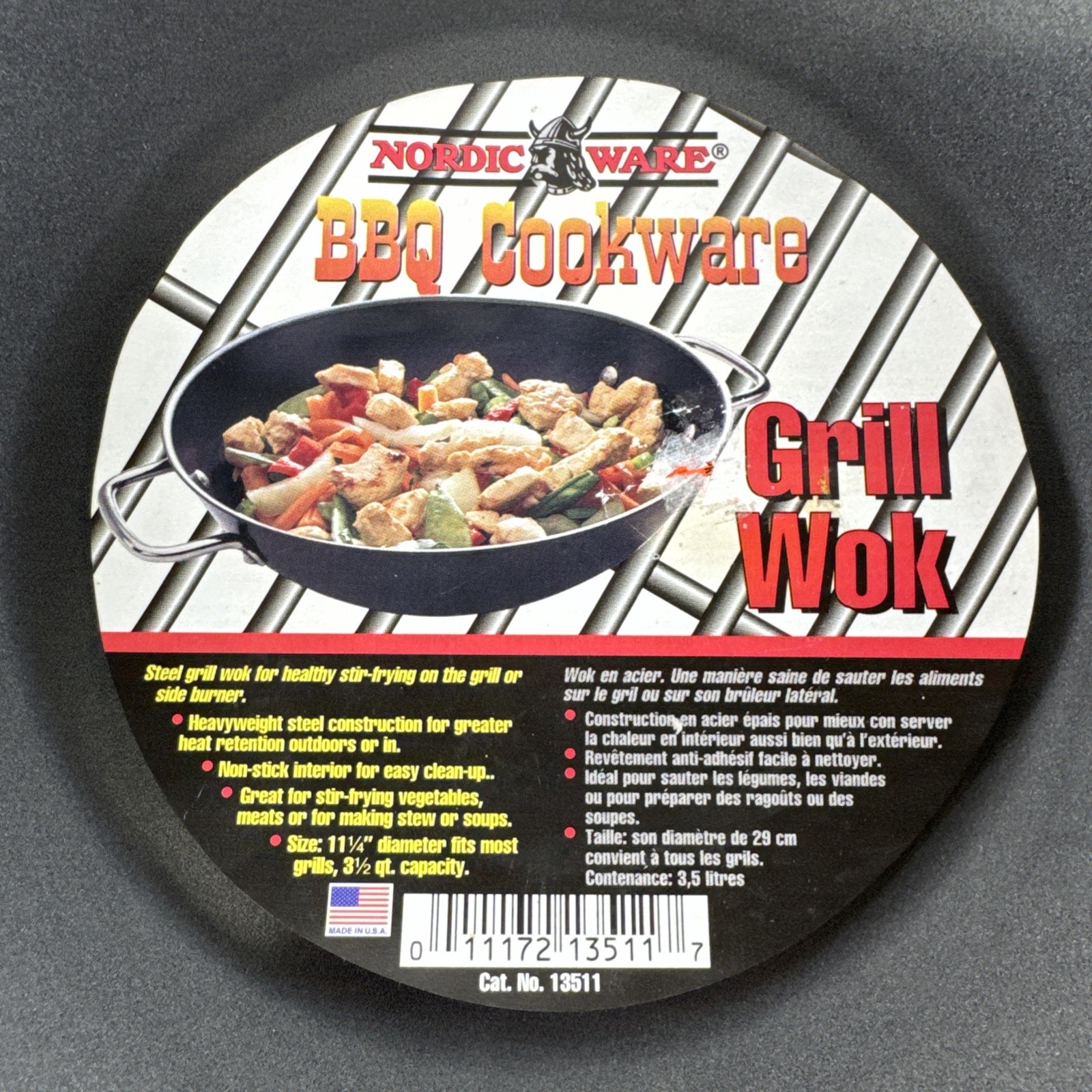 NEW OLD STOCK Nordic Ware BBQ Cookware GRILL WOK #13511 READ! gallery
