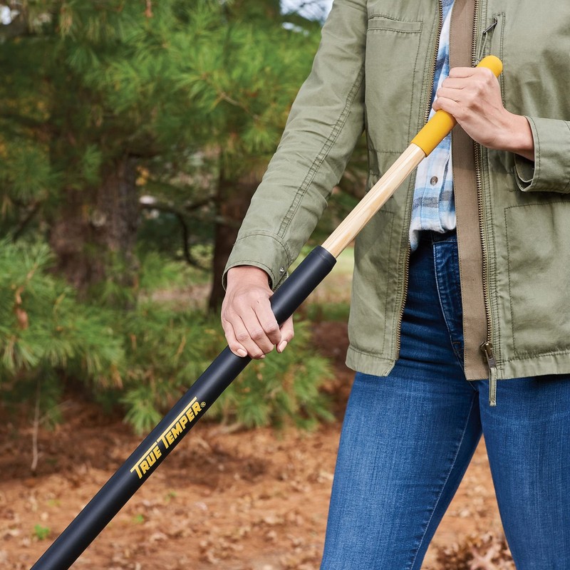 True Temper 20212010 Clog Free Leaf Rake with Hardwood/Steel Handle, 24 Black gallery