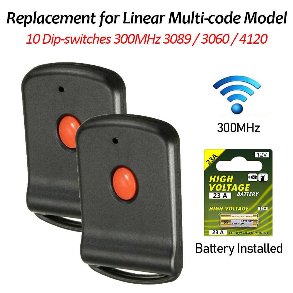1/2 Multicode Garage Gate Door Opener Remote,3089,308911 Replacement for Linear gallery