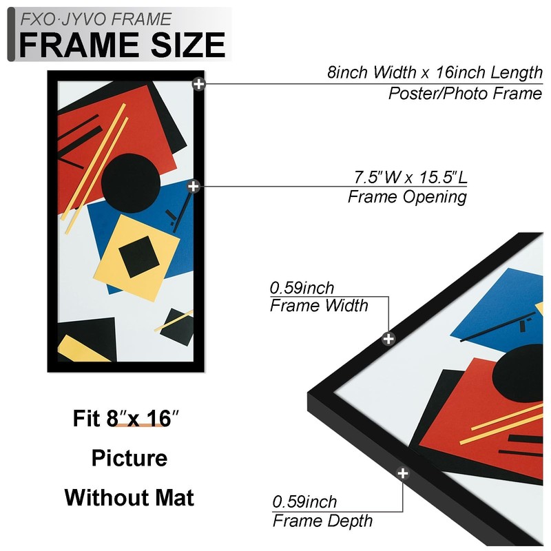 5x7 Picture Frame Collage, Display 3 5x7 Picture Collage or 8x16 Photo Only W... gallery