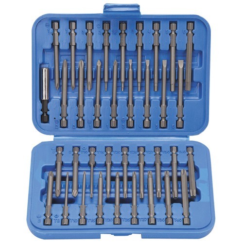 36 PC LONG SCREWDRIVER TIP BIT SET FOR ELECTRIC DRILL SCREW GUNS TAMPER PROOF gallery