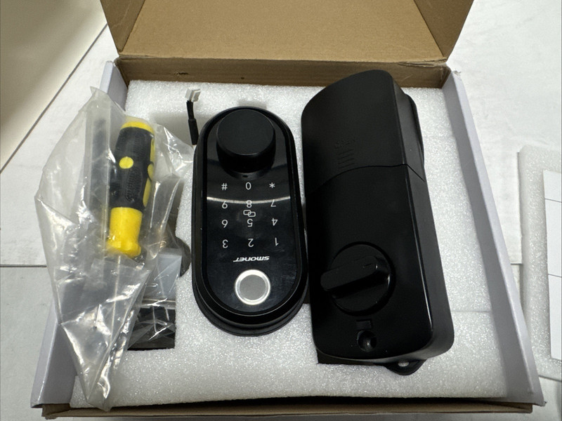 Smonet Smart Door Lock, Fingerprint with Digital Passcode Bluetooth Black Y001 gallery