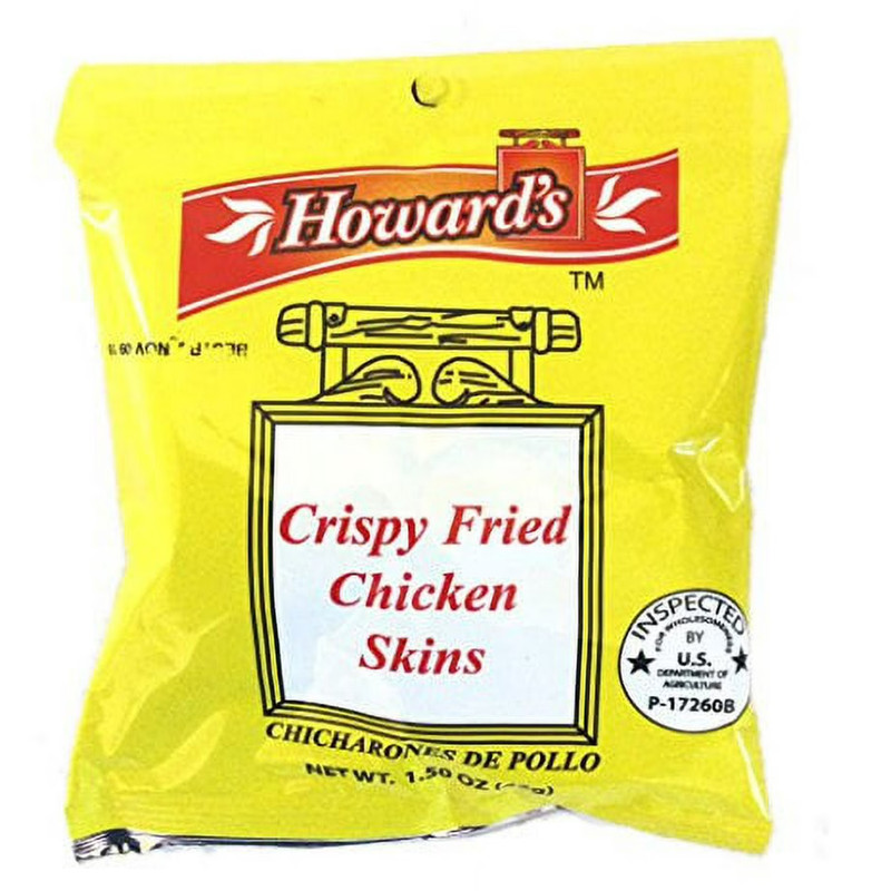 Howards Crispy Fried Chicken Skins - Chicharrones de Pollo, 1.5oz, Pack of 24 gallery