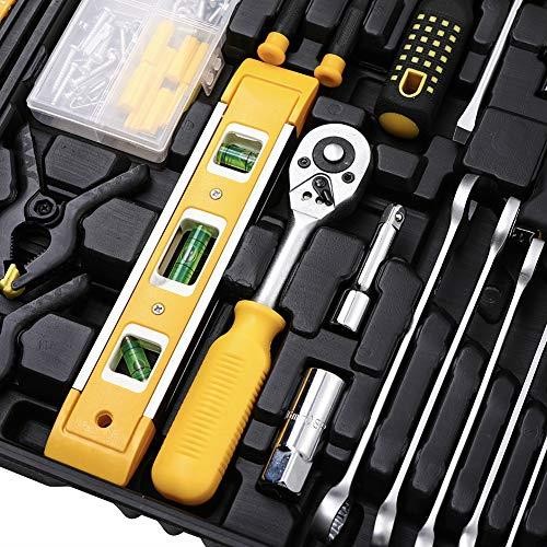 Portable 198Pcs Hand Tool Set General Household Hand Tool Kit Mechanics W/ Case gallery