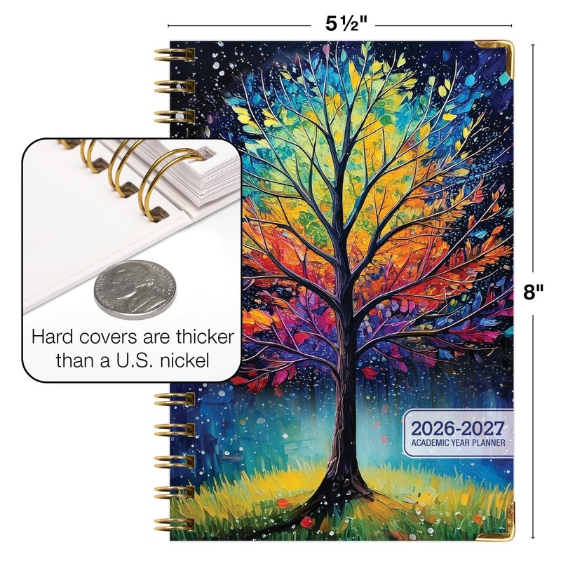 HARDCOVER Academic Year 2026-2027 Planner: 14 Months (May 2026 Through June 2... gallery