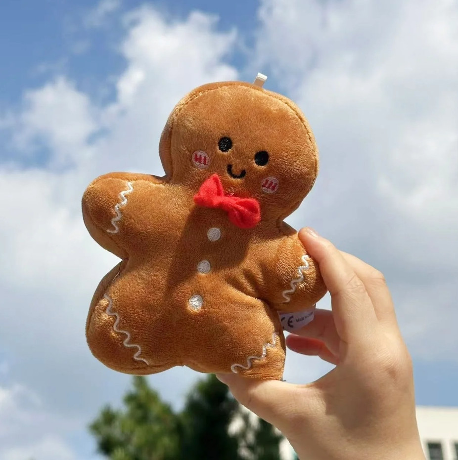 17cm Cute Christmas Gingerbread Man Plush Toy Xmas Tree Ornament Gift gallery