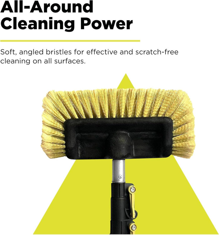 DOCA Scrub Brush Attachment for Long Handle Extension Pole - Outdoor Broom and S gallery