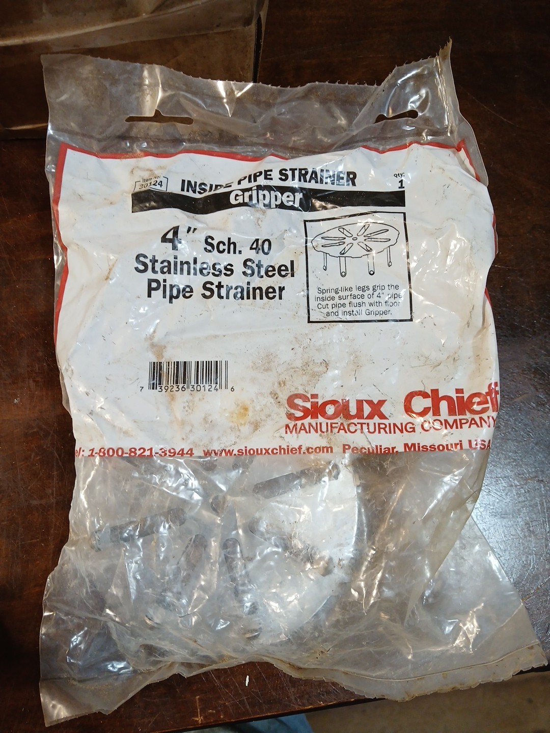 SIOUX CHIEF 4" Stainless Steel Pipe Strainer for PVC or Cast Iron Pipe #847-4PK1 gallery
