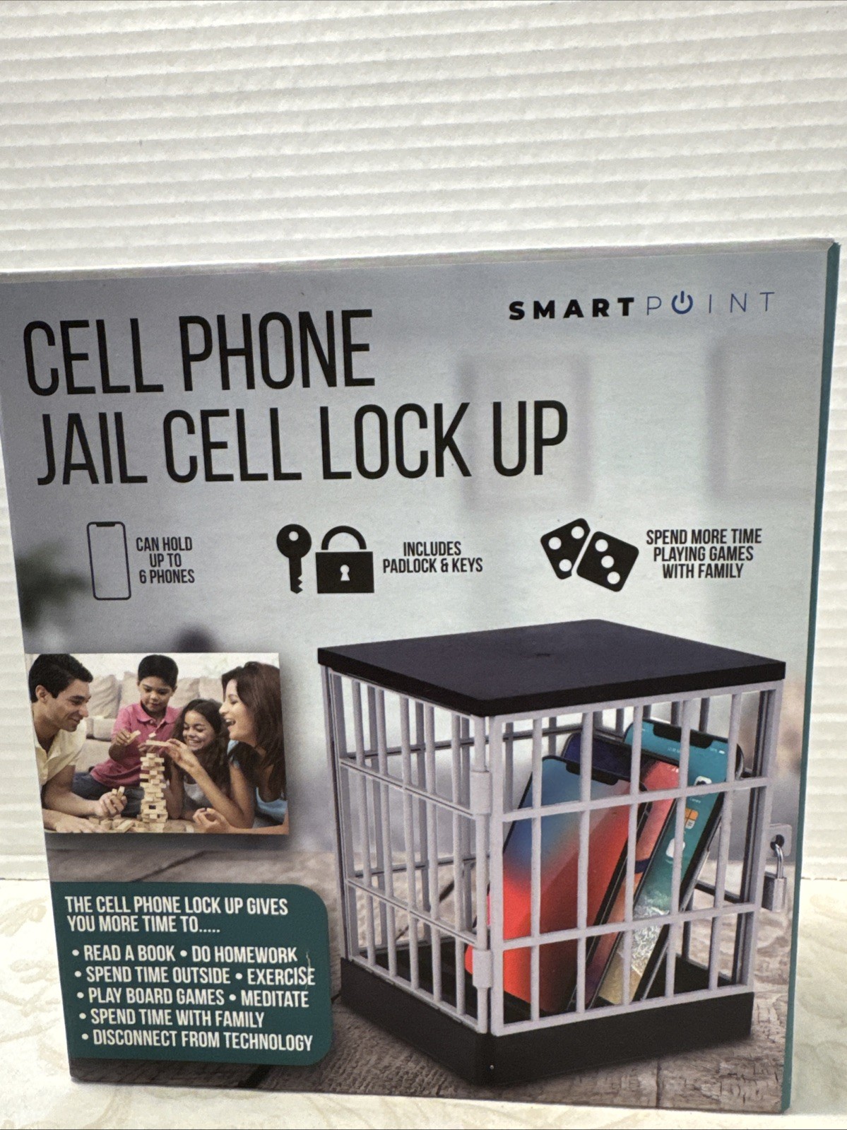 SmartPoint Cell Phone Jail Cell Lock Up Include Padlock & Key Hold Up To 6 📱 gallery