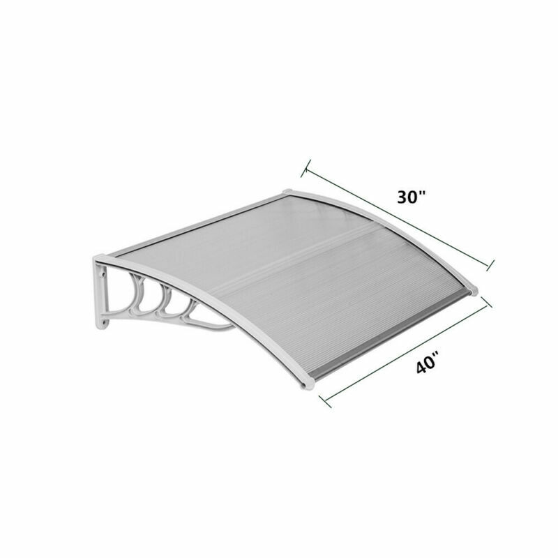 40"/80"/120" Window & Door Canopy Awning, Outdoor Patio Front Door Cover gallery