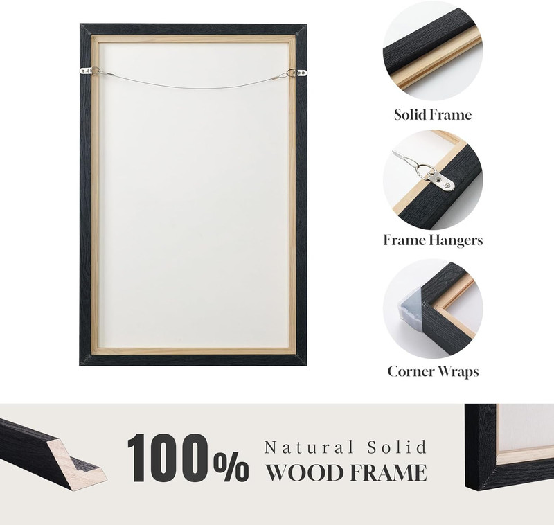 Extra Large Neutral Abstract Wall Art for Modern Living Room Decor 40x60 In gallery