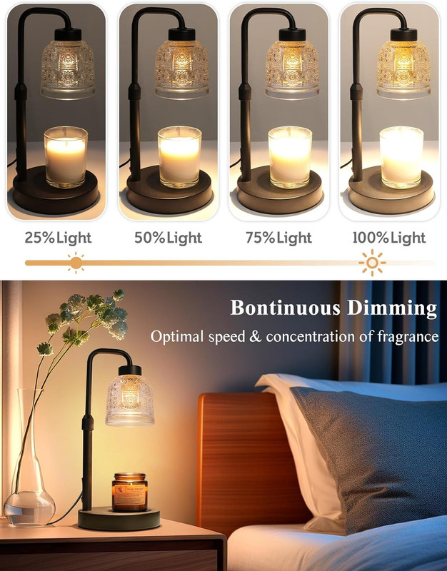 Candle Warmer Lamp with Timer Dimmable, Adjustable Lamp Candle Warmer, Birthday gallery