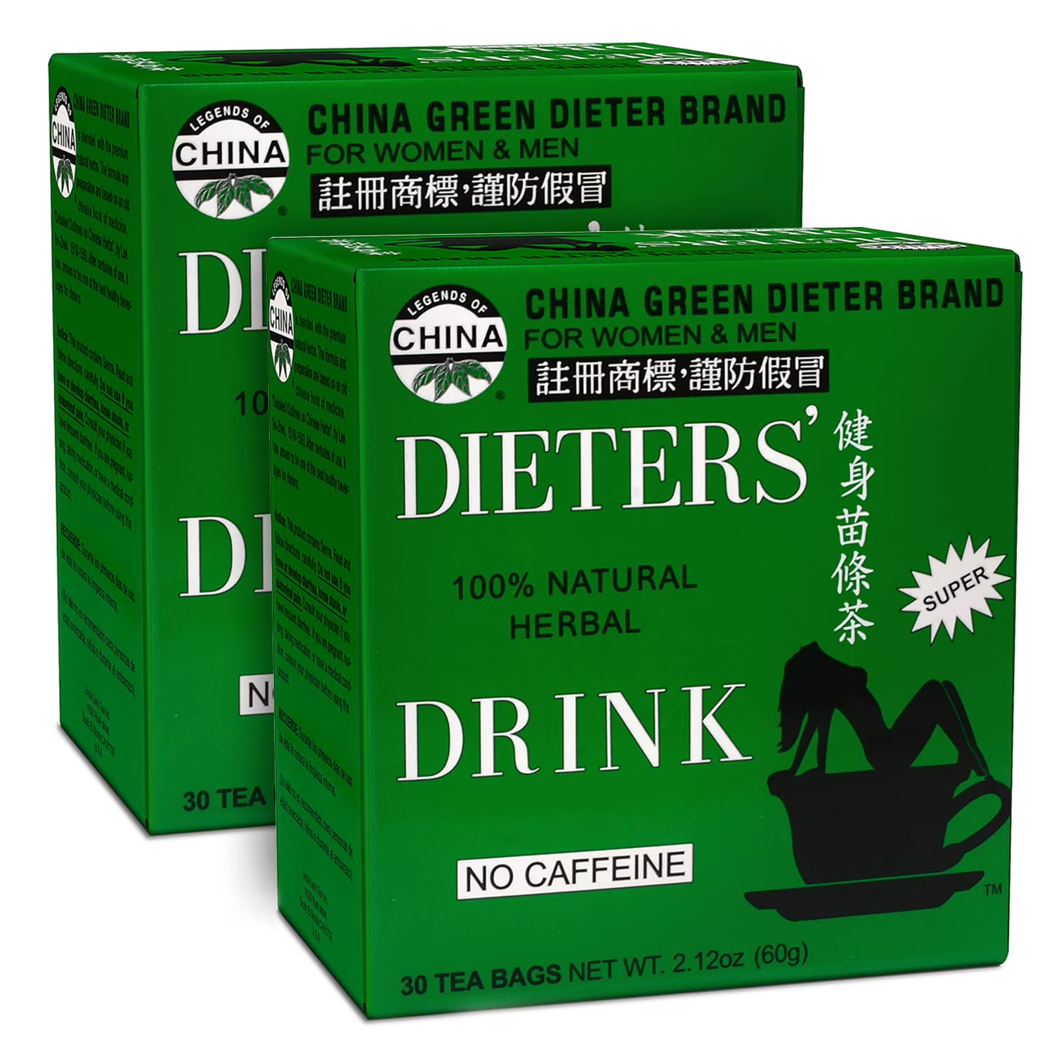 30 Count Caffeine Free Green Dieters Tea - 4pack gallery