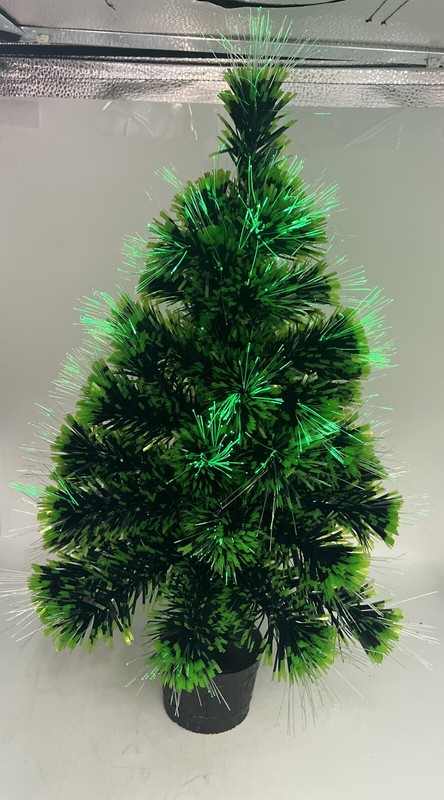 Fiber Optic Christmas Tree 22” Continuous Color Blinking Lights Battery Operated gallery