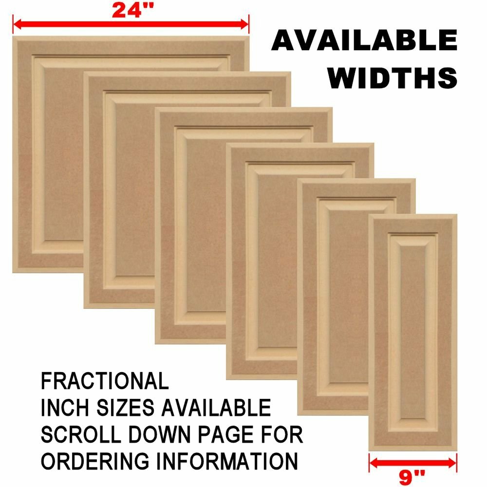 Unfinished MDF Square Raised Panel Cabinet Doors (Up to 24"H) gallery