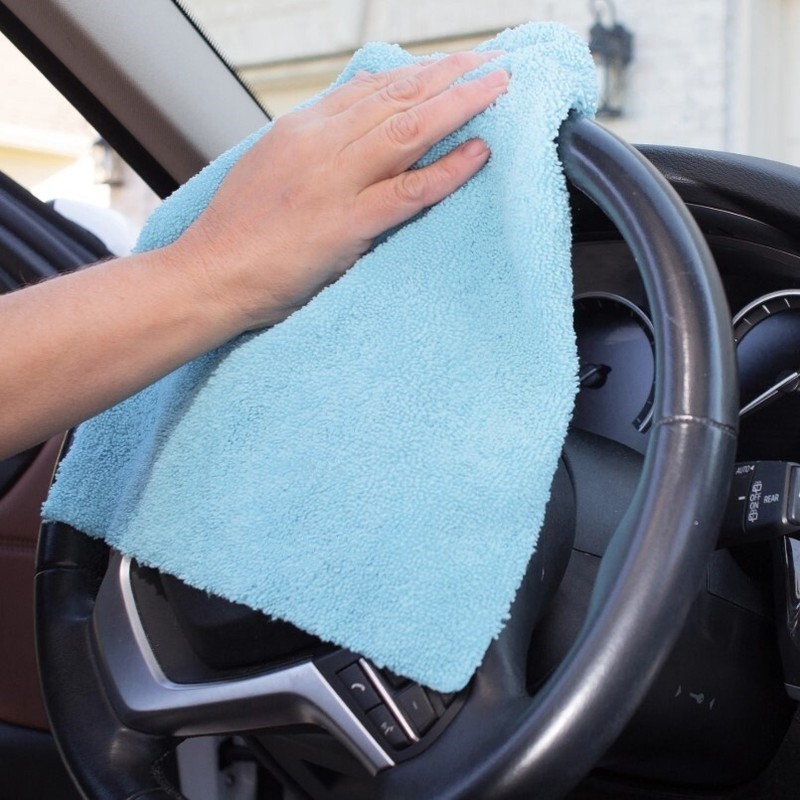 Auto Drive Multipurpose Microfiber Towels, 14" x 14", Multicolor, 30-Pack gallery