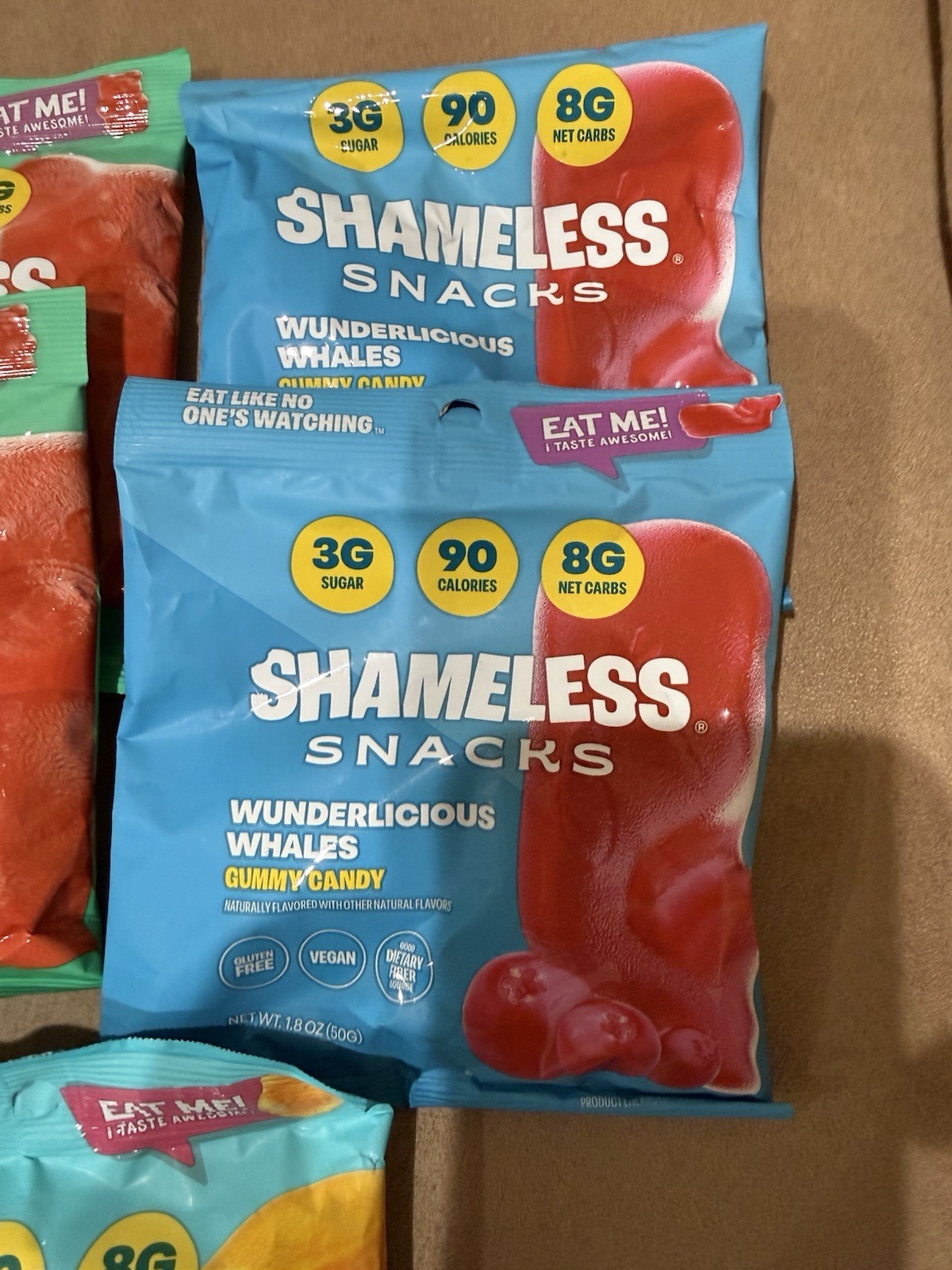 8 Shameless Snacks Gummy Candy Variety, Low Sugar, GlutenFree 1.8oz ea -NIB gallery