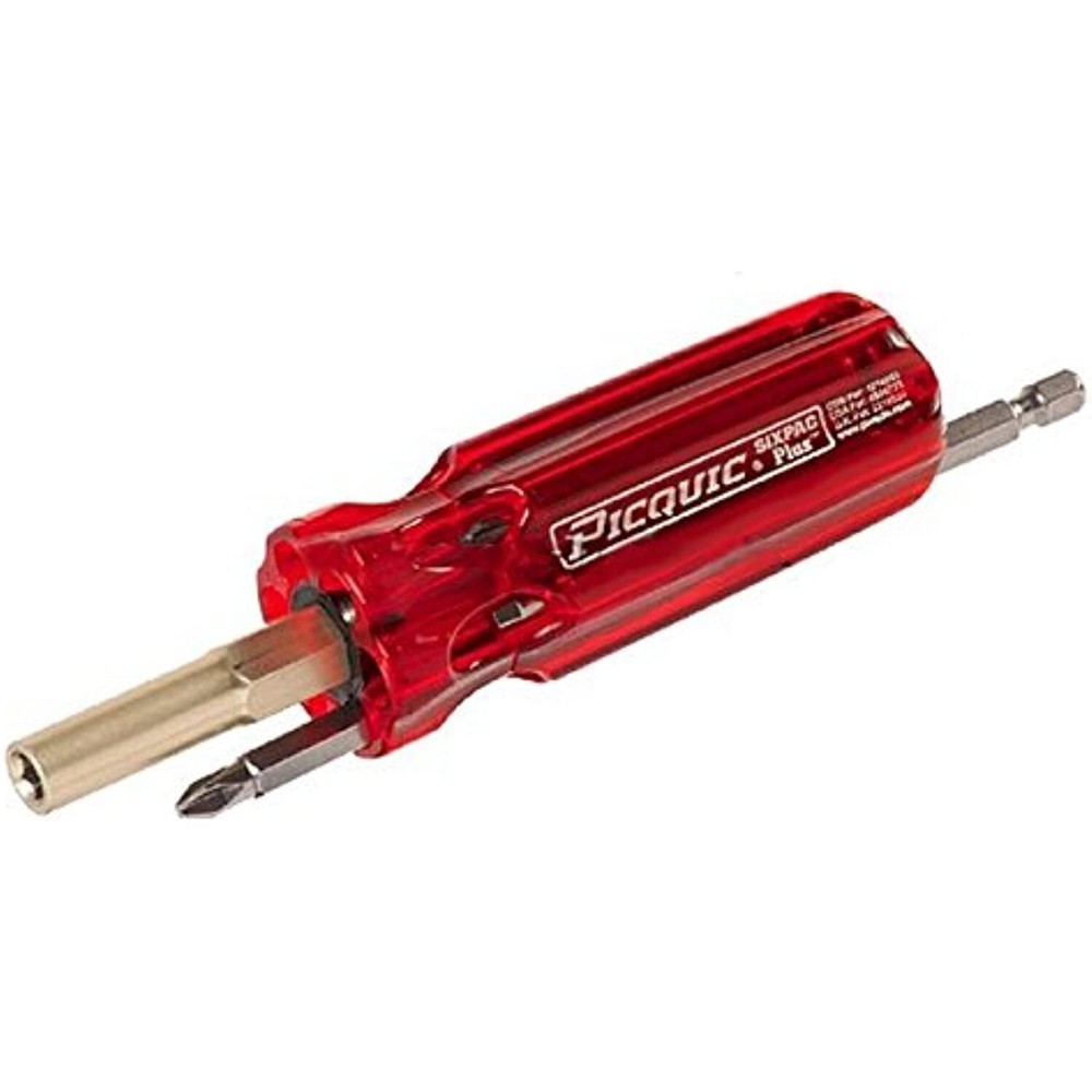 PICQUIC SIXPAC Plus 7 pc. Multi-Bit Screwdriver 6 in.
