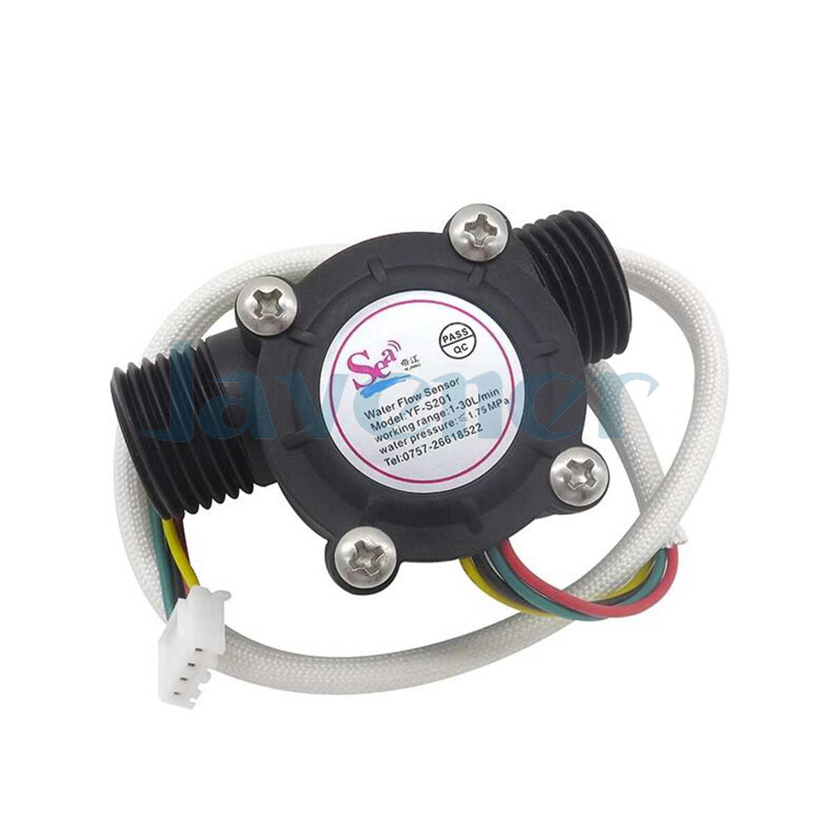 G1/2" 1-30L/min Water Flow Meter With Temperature Sensor Switch Water Control gallery