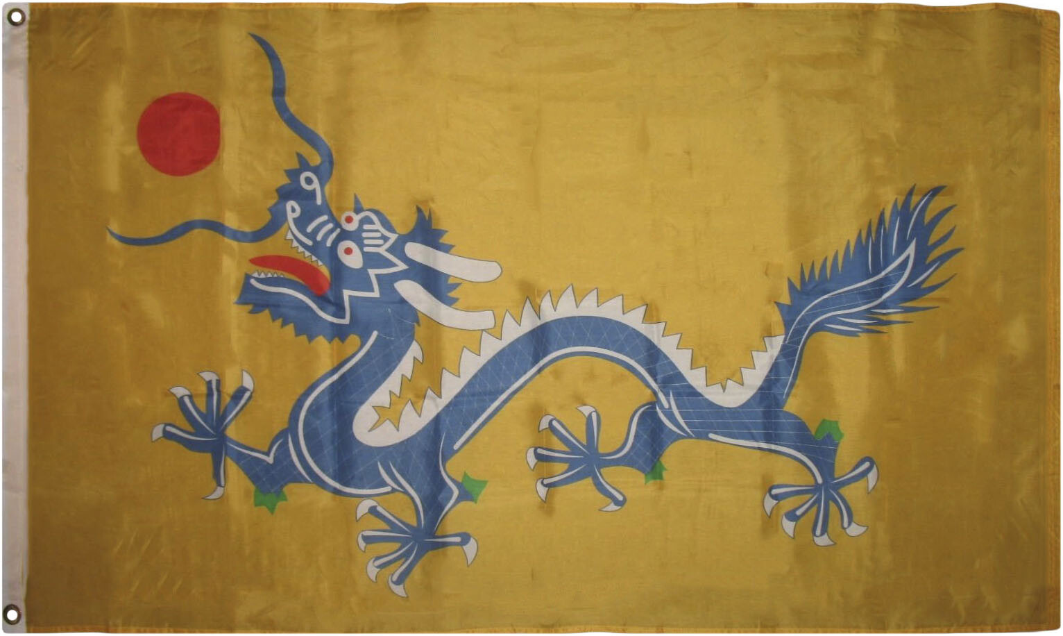 "CHINESE DRAGON" flag 3x5 ft polyester banner Imperial China Qing Dynasty Azure gallery