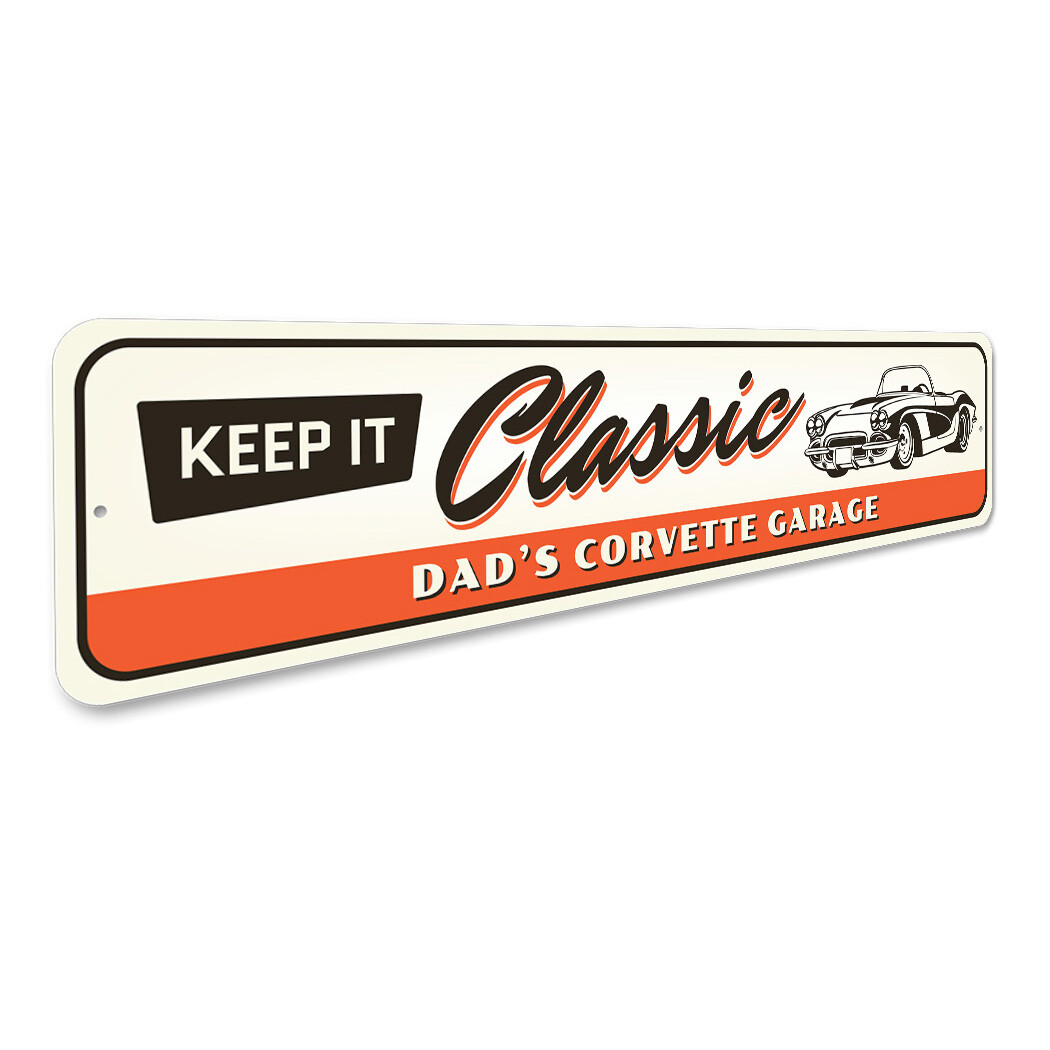 Chevy Corvette Keep it Classic Metal Sign Chevrolet Automotive Car Man Cave gallery