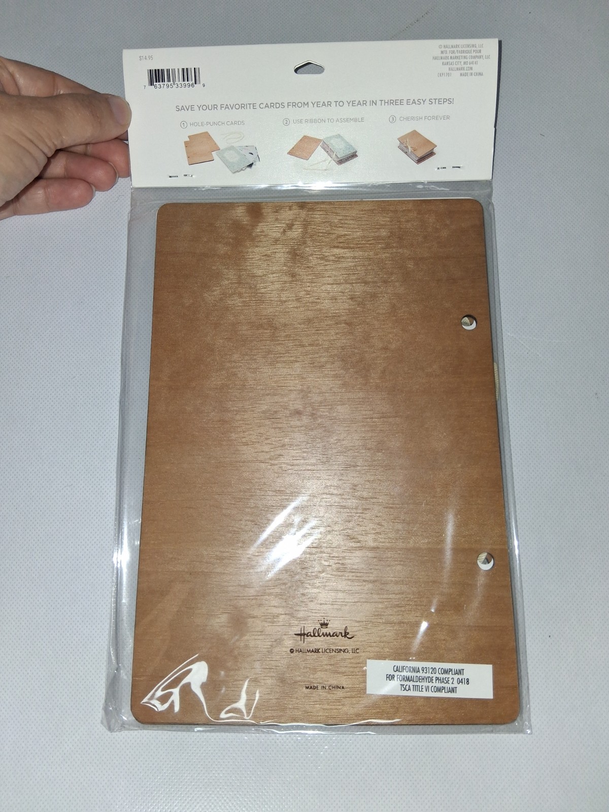 Hallmark Wedding Card Keeper Wooden Memory Book gallery