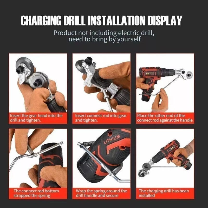 2PACK Electric Drill Shears Plate Cutter Attachment Sheet Cutter Nibbler Saw gallery