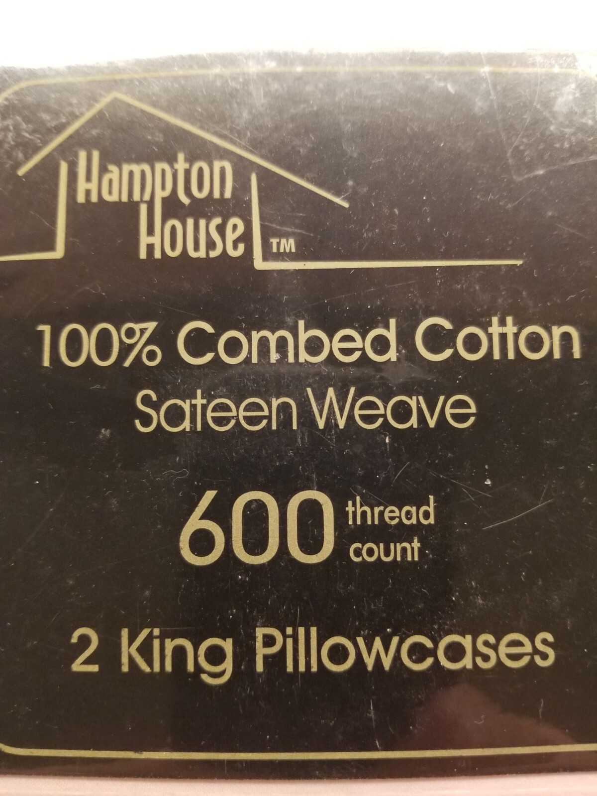 NEW $44 Hampton House - 2 King Pillow Cases 600 TC Lt. Pink 100% Cotton Sateen gallery